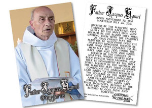 Fr. Jacques Hamel Martyr Holy Card